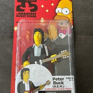 Peter Buck (R.E.M.) Collectible Action Figure - Yellow, Black